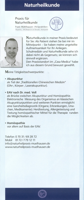 Naturheilkunde Frank M�hlhausen